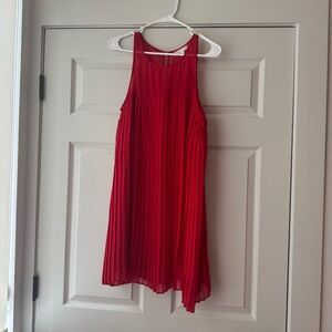 Socialite Red Halter Mini Sundress